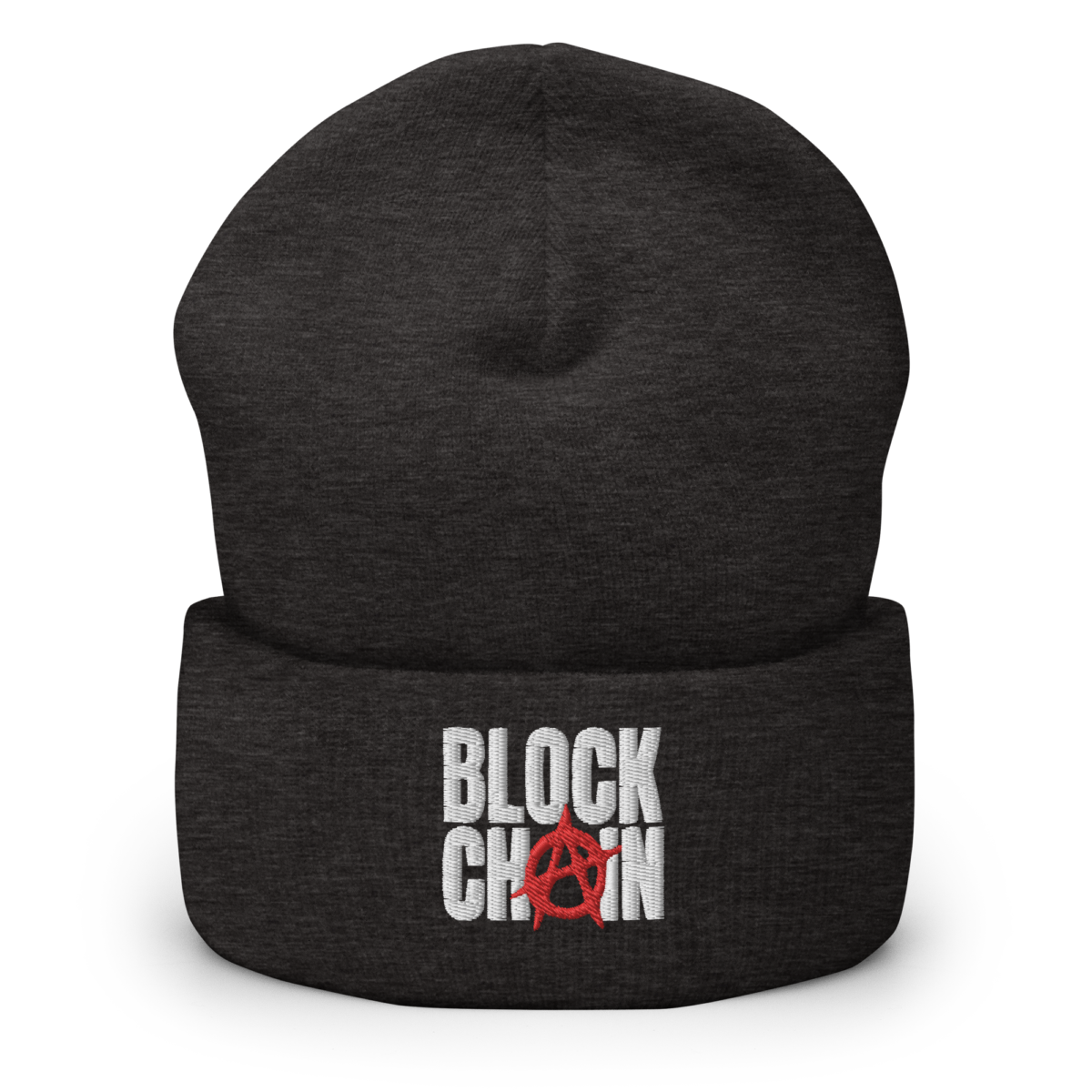 Blockchain Anarchy Cuffed Beanie