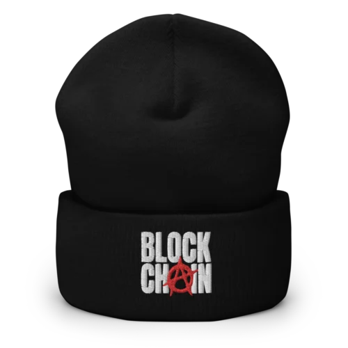Blockchain Anarchy Cuffed Beanie