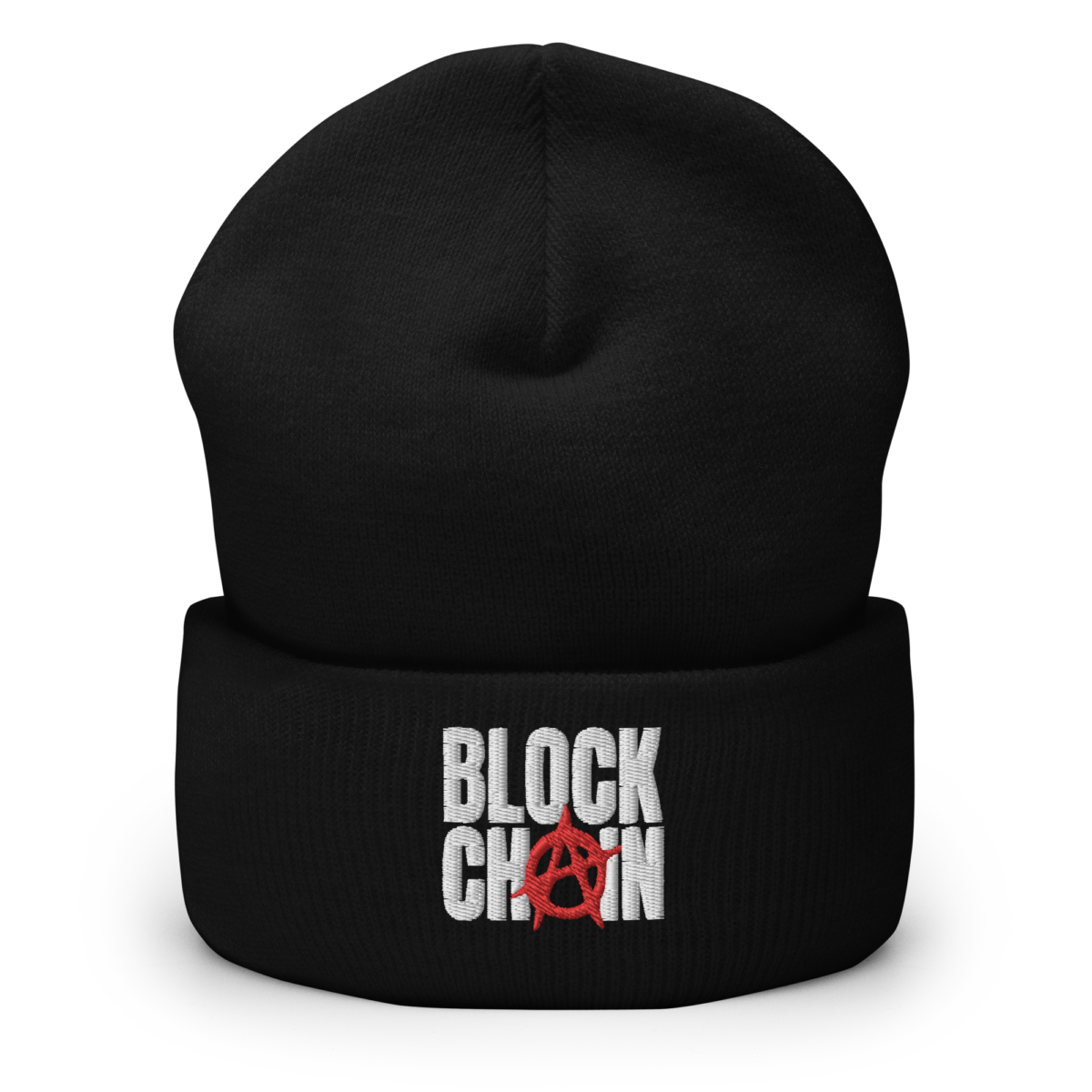 Blockchain Anarchy Cuffed Beanie