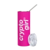 Crypto Girl Pink Stainless Steel Tumbler