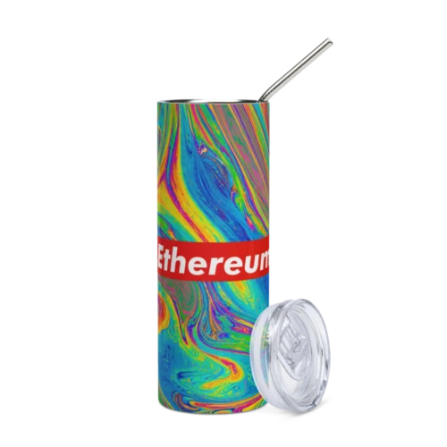 Ethereum Rainbow Stainless Steel Tumbler
