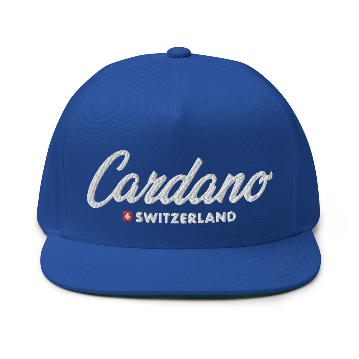 flat bill cap royal blue front 63a21ad16b192 - Cardano Switzerland Snapback Hat