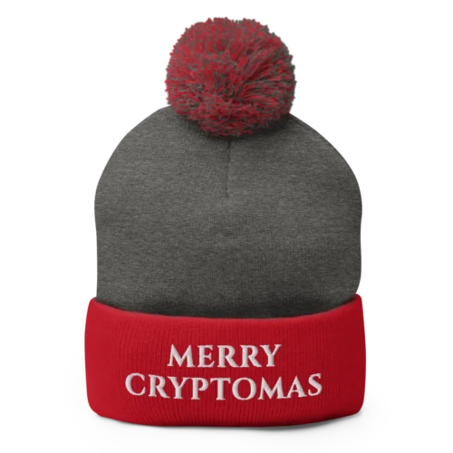 Merry Cryptomas Pom-Pom Beanie