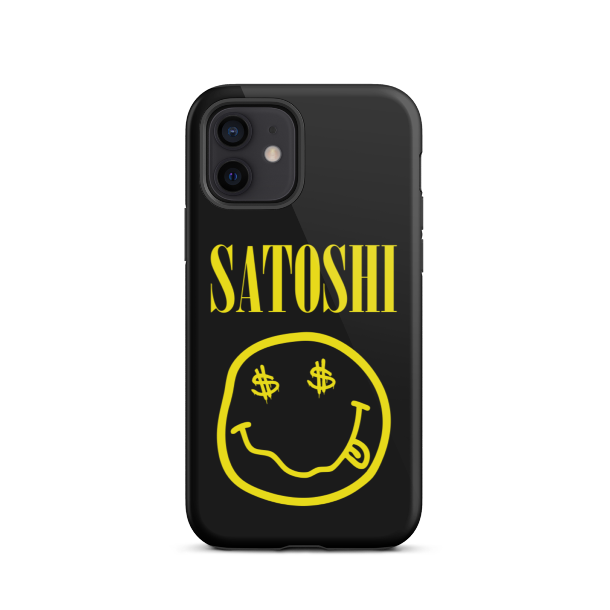 tough iphone case glossy iphone 12 front 6397c1799e813 - Satoshi YLW Tough iPhone Case