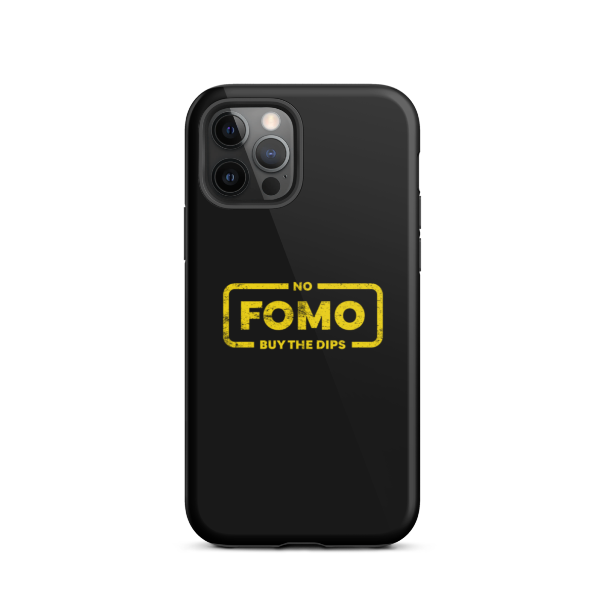 tough iphone case glossy iphone 12 pro front 6397c093bb1a7 - NO FOMO: Buy The Dips Tough iPhone Case