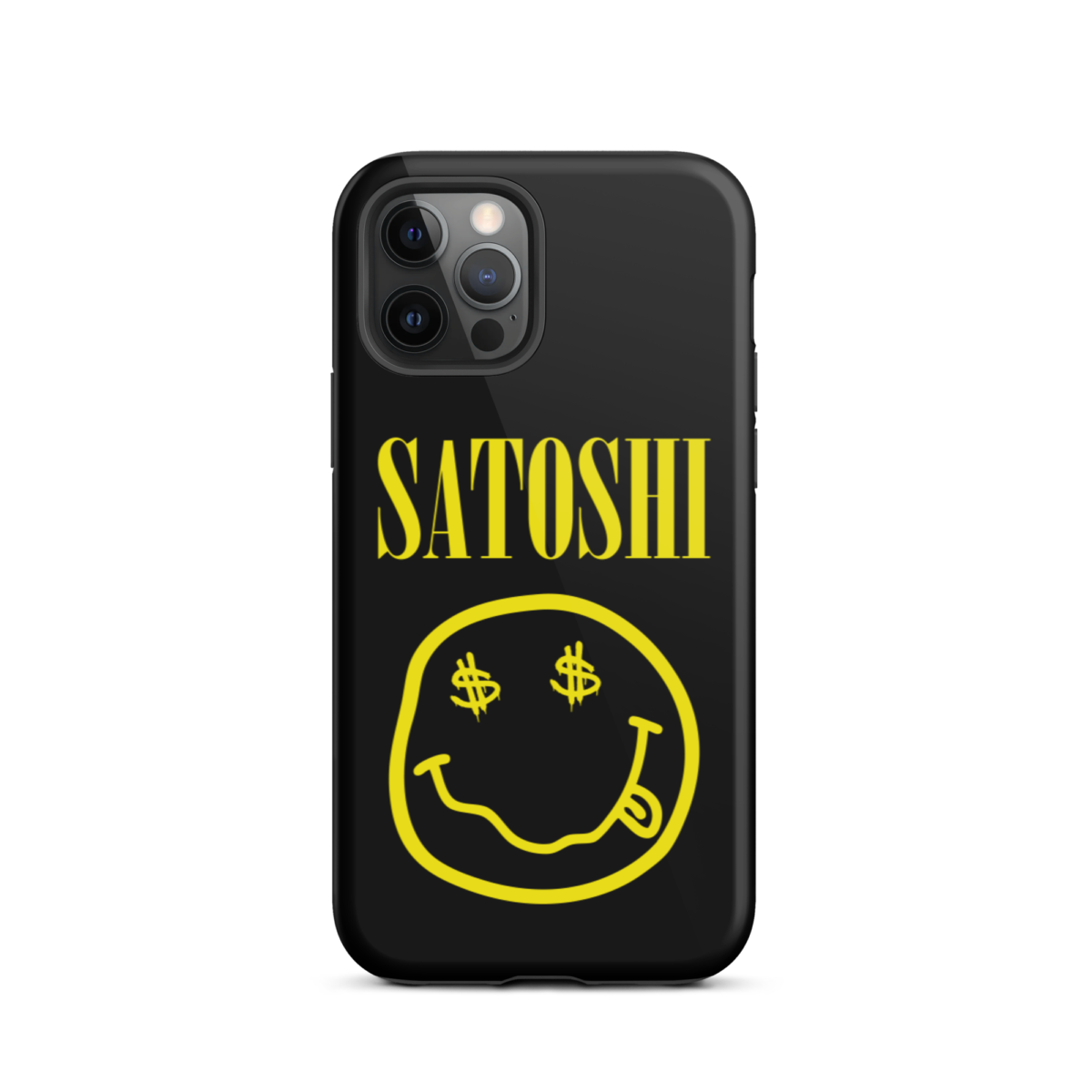 tough iphone case glossy iphone 12 pro front 6397c1799e91a - Satoshi YLW Tough iPhone Case