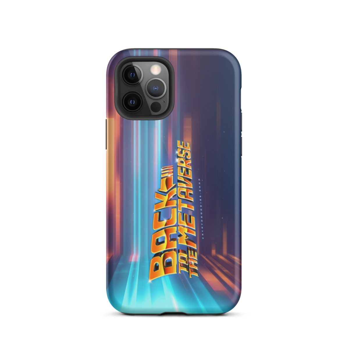 tough iphone case glossy iphone 12 pro front 6397c7ba28e7a - Back to the Metaverse Tough iPhone Case