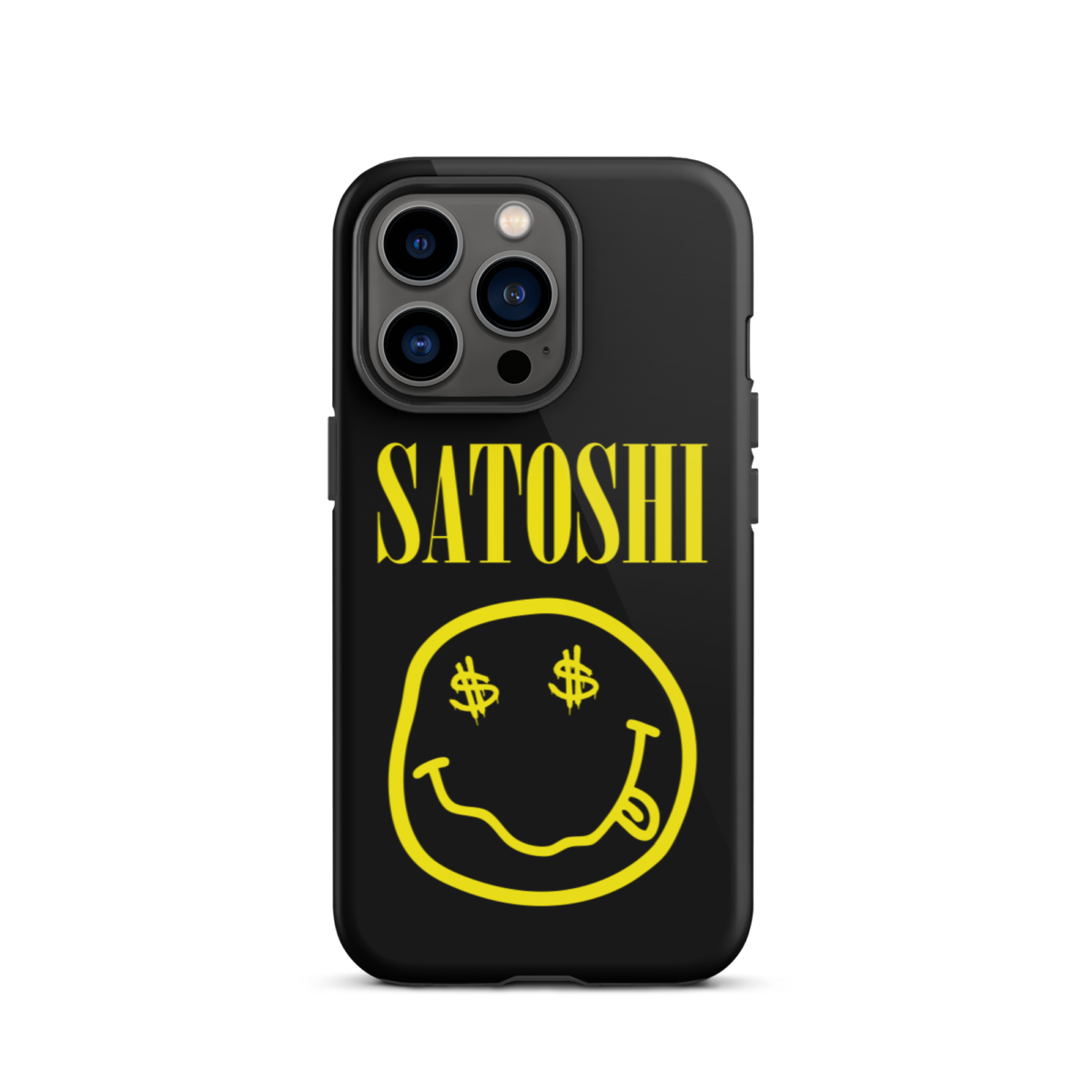 tough iphone case glossy iphone 13 pro front 6397c1799eb50 - Satoshi YLW Tough iPhone Case