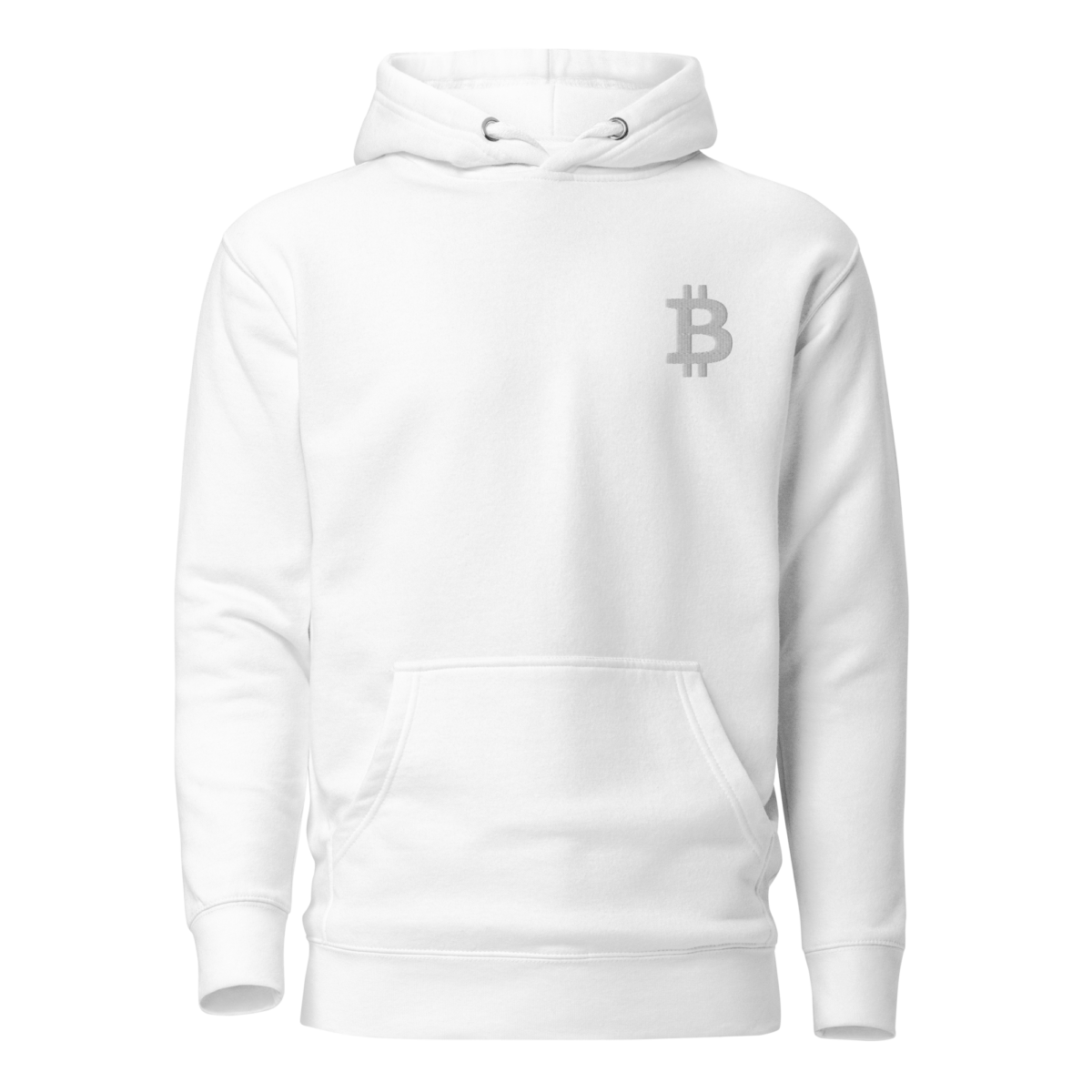 unisex premium hoodie white front 63aa3c7830520 - Bitcoin Man Hoodie