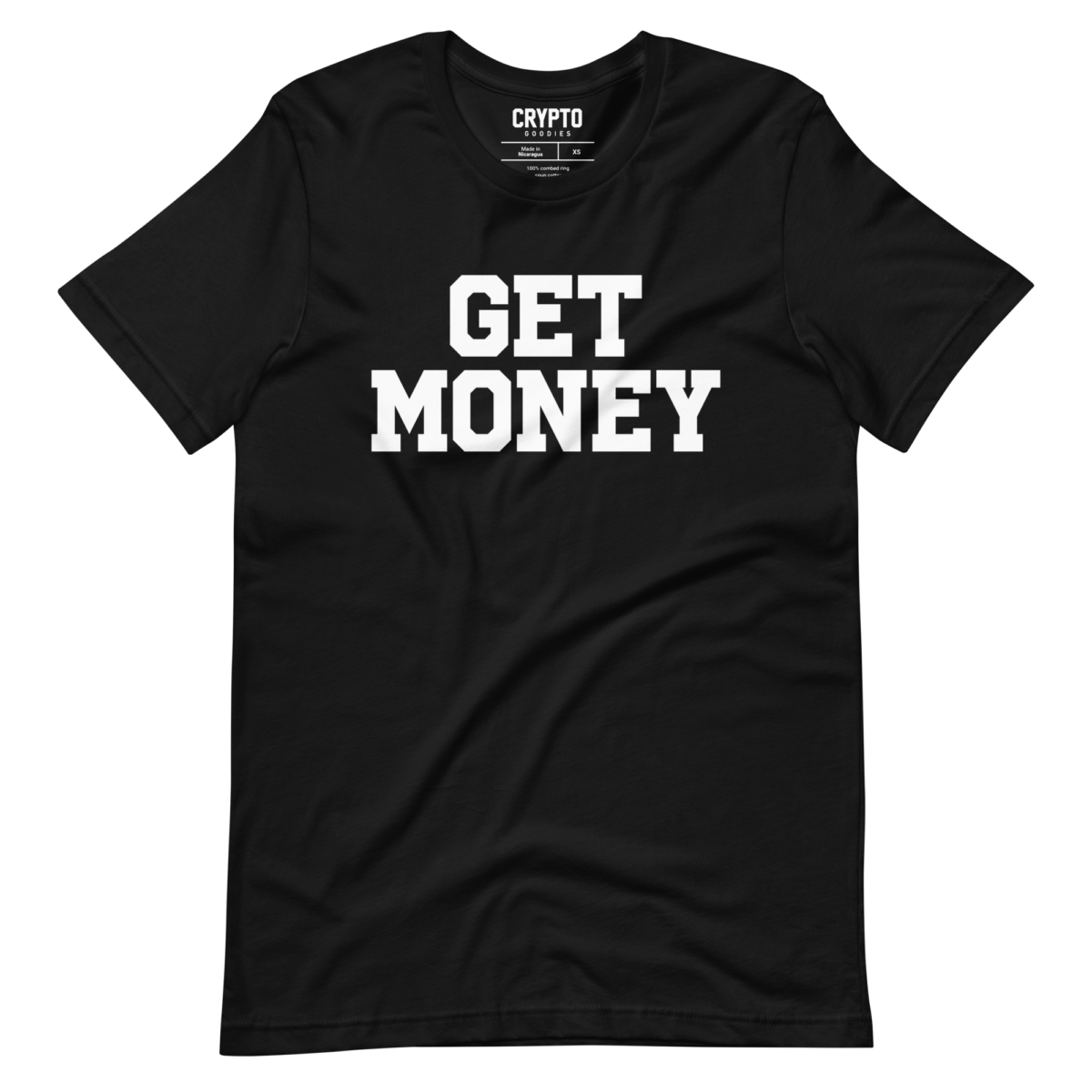 unisex staple t shirt black front 63a32415ecda4 - Get Money T-Shirt