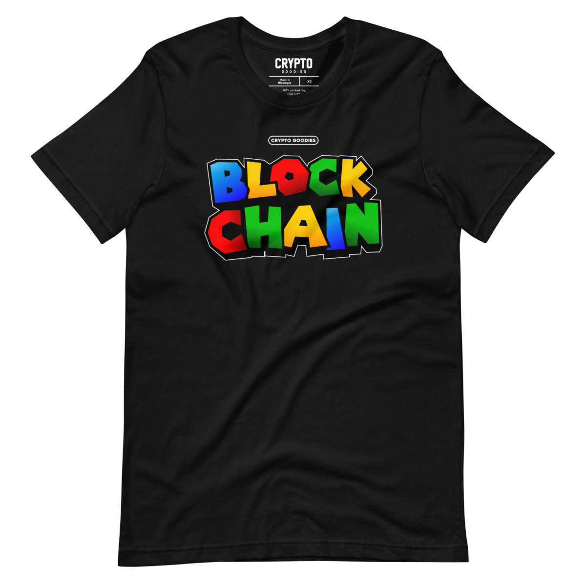 unisex staple t shirt black front 63aca12ec9c44 - Blockchain 3D T-Shirt