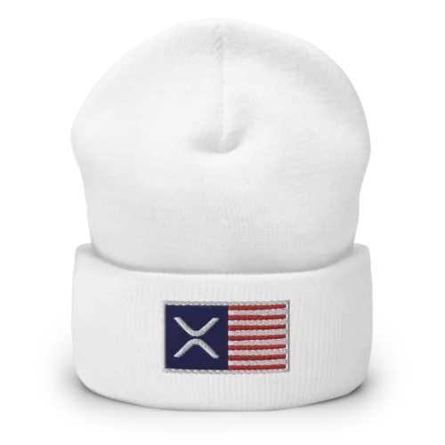XRP USA Flag Cuffed Beanie