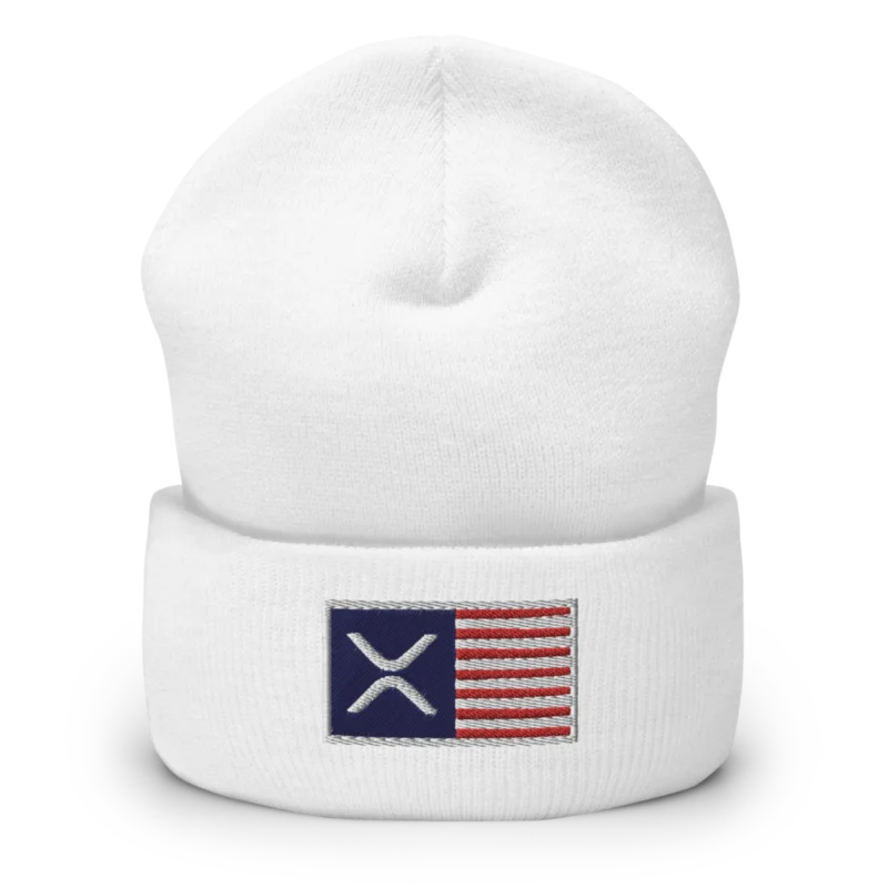 XRP USA Flag Cuffed Beanie