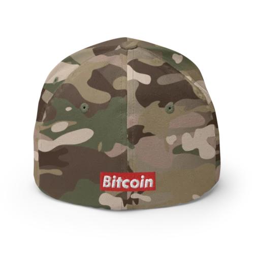 Bitcoin Camo Flexfit Baseball Cap