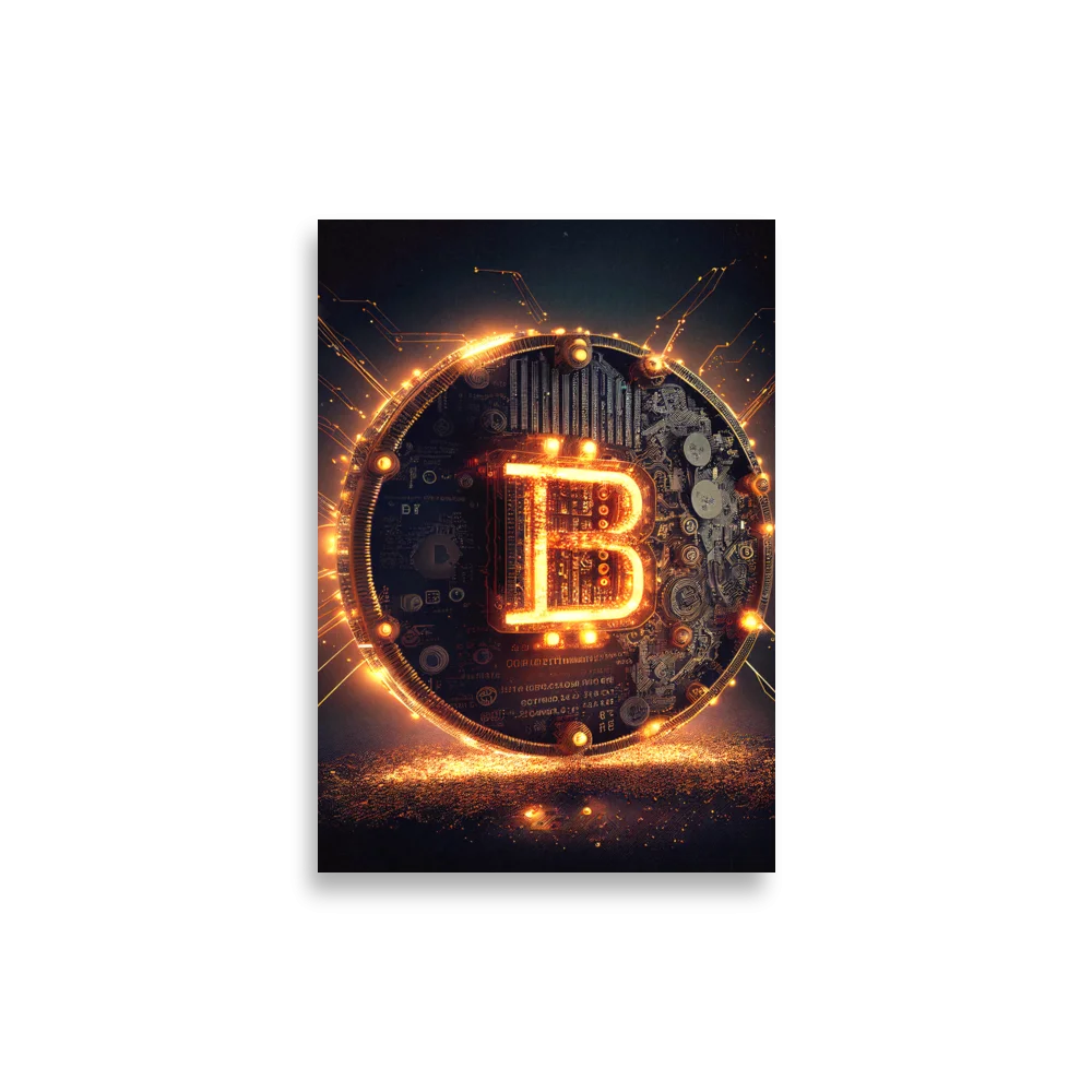 Bitcoin: Glowing Coin Poster - Image 3