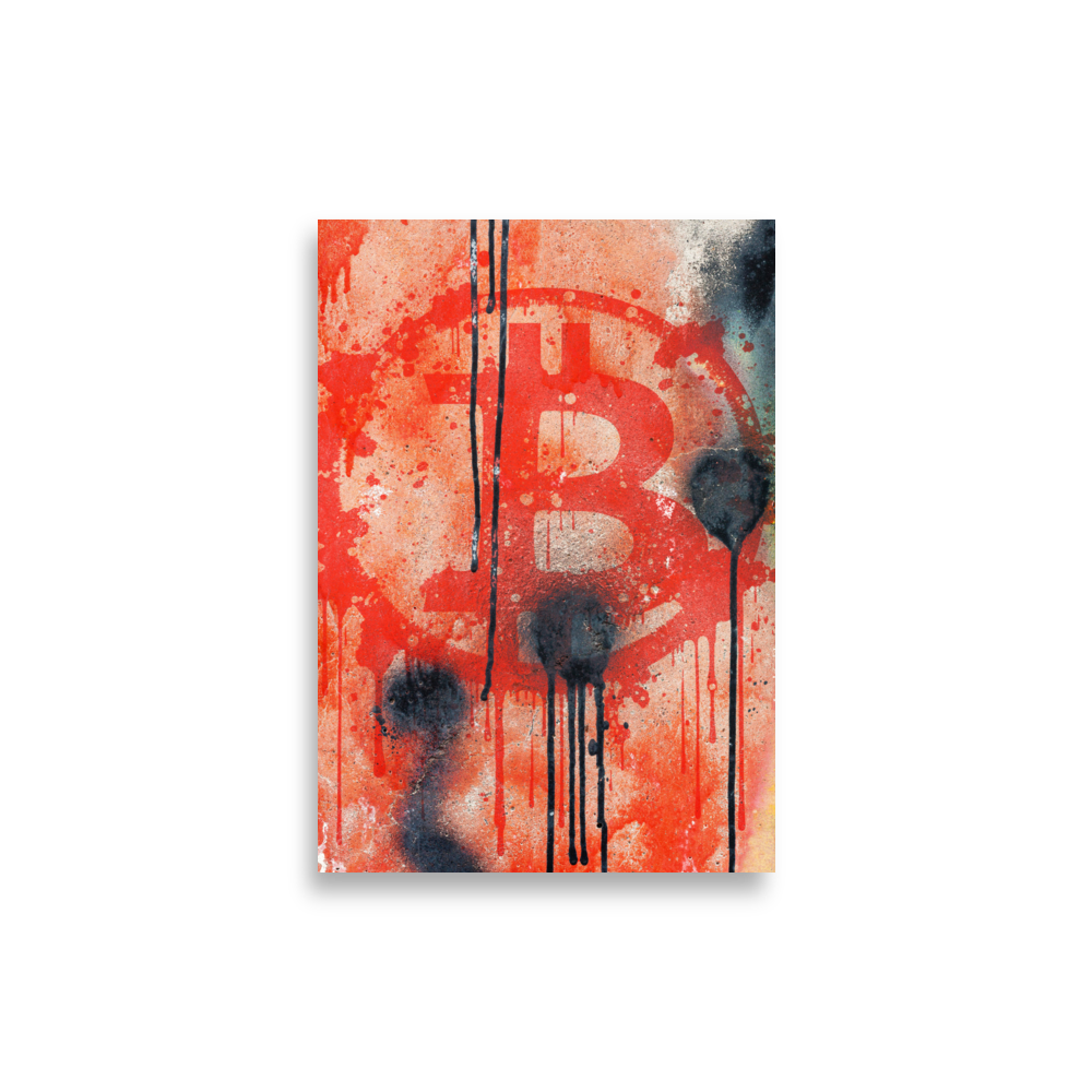 Bitcoin Grafitti Poster