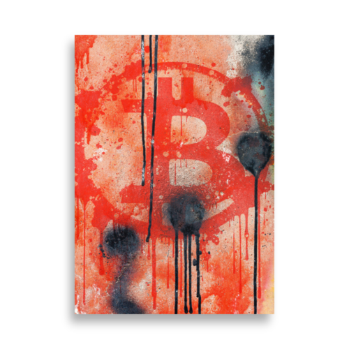 Bitcoin Grafitti Poster