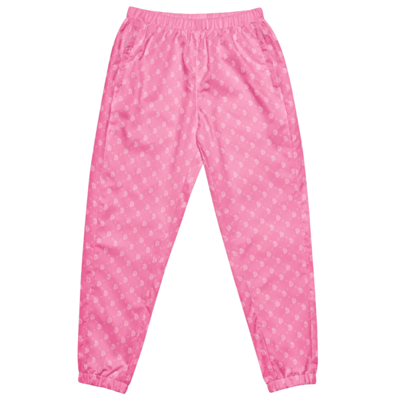 Bitcoin Light Pink Track Pants