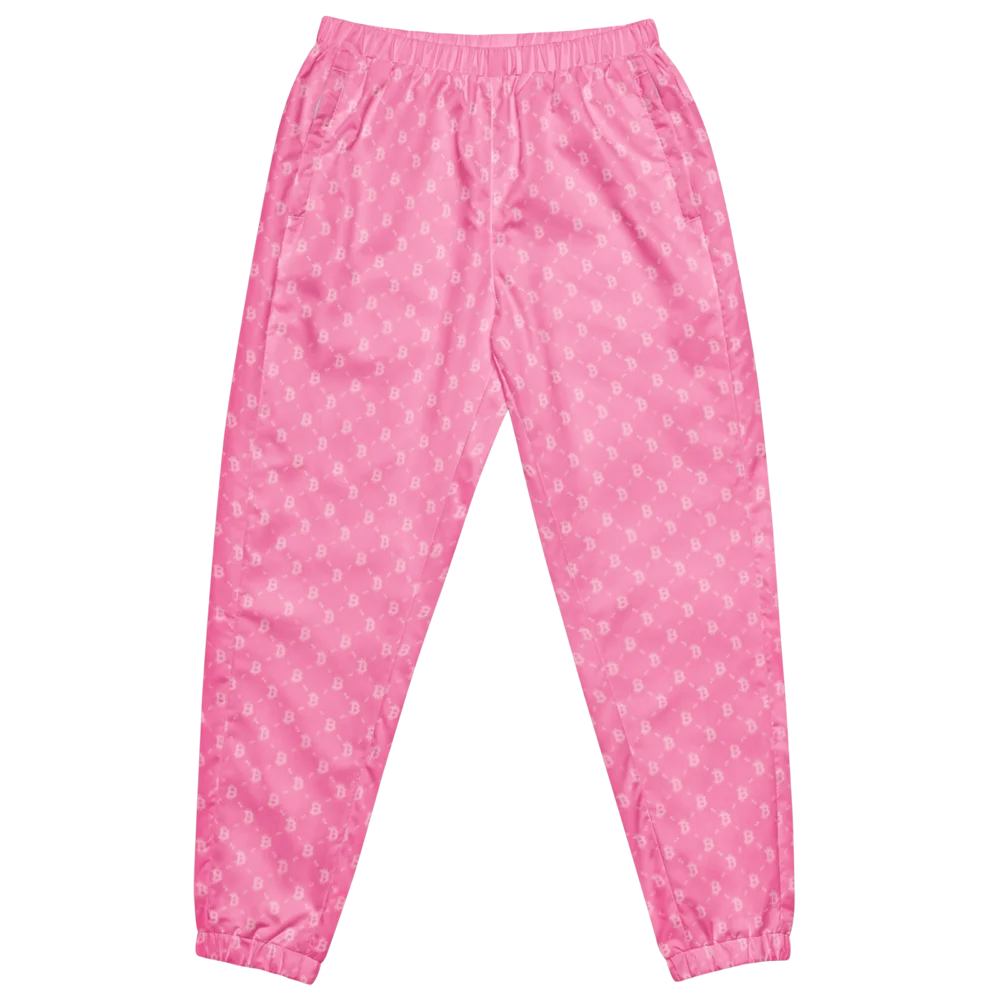 Bitcoin Light Pink Track Pants