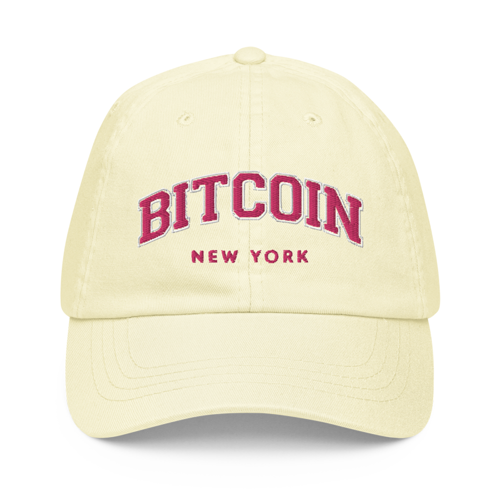 Bitcoin: New York Pastel Baseball Cap