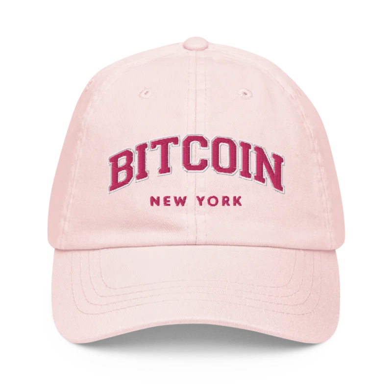 Bitcoin: New York Pastel Baseball Cap