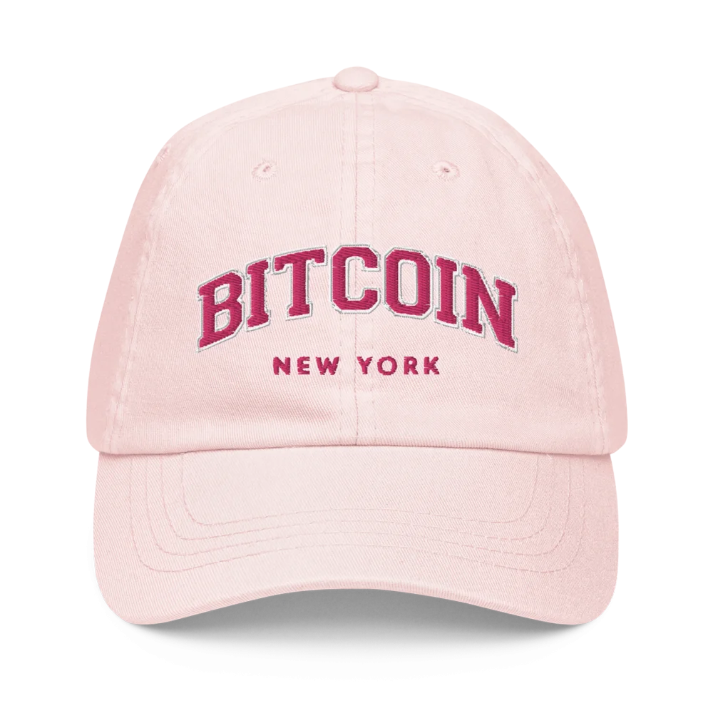 Bitcoin: New York Pastel Baseball Cap