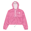 Bitcoin Paris Light Pink Women’s Cropped Windbreaker