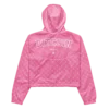 Bitcoin Paris Light Pink Women’s Cropped Windbreaker