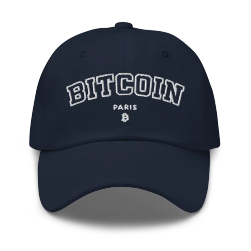 Bitcoin Paris Varsity Baseball Cap