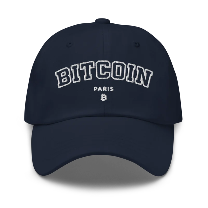 Bitcoin Paris Varsity Baseball Cap