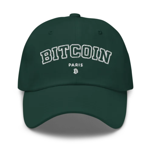 Bitcoin Paris Varsity Baseball Cap