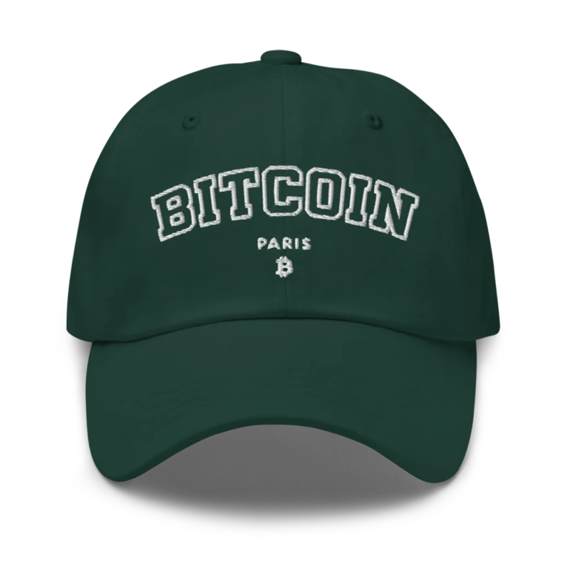 Bitcoin Paris Varsity Baseball Cap