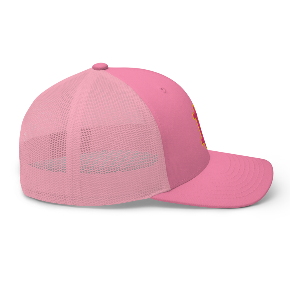 Bitcoin Pink Trucker Cap