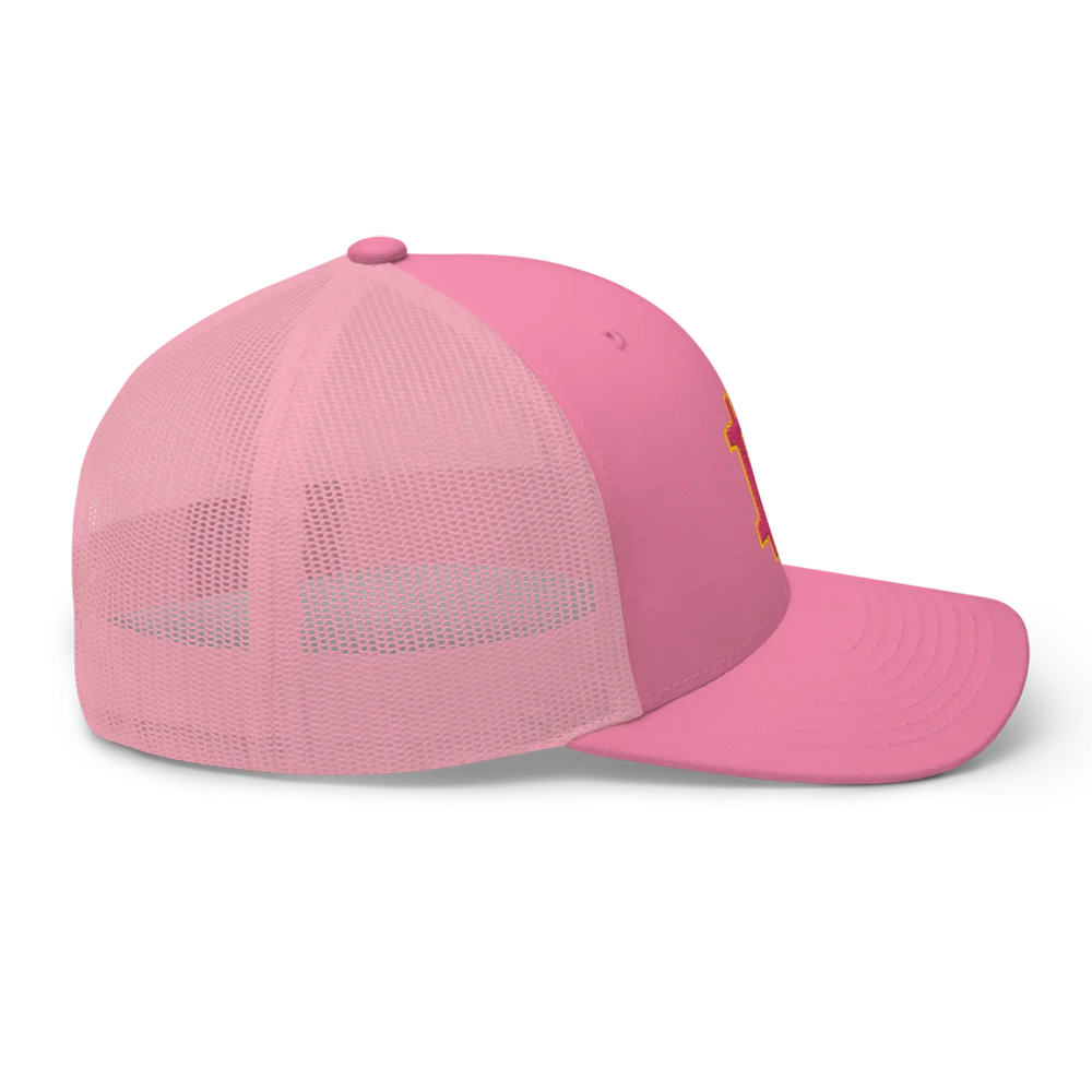 Bitcoin Pink Trucker Cap - Image 3