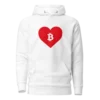 Bitcoin: Red Heart Hoodie