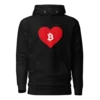 Bitcoin: Red Heart Hoodie