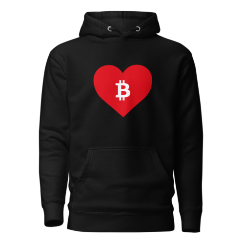 Bitcoin: Red Heart Hoodie