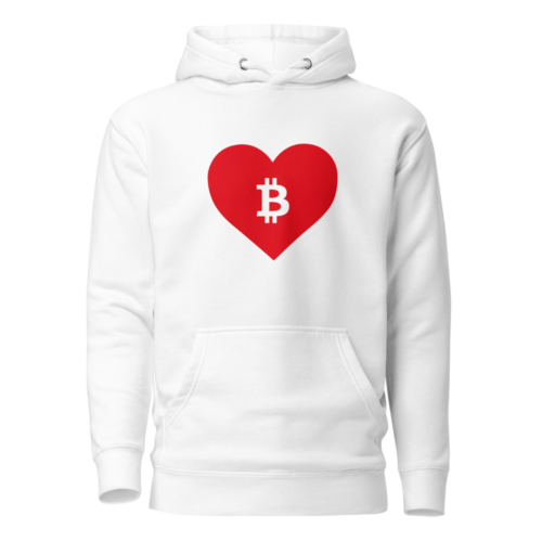 Bitcoin: Red Heart Hoodie