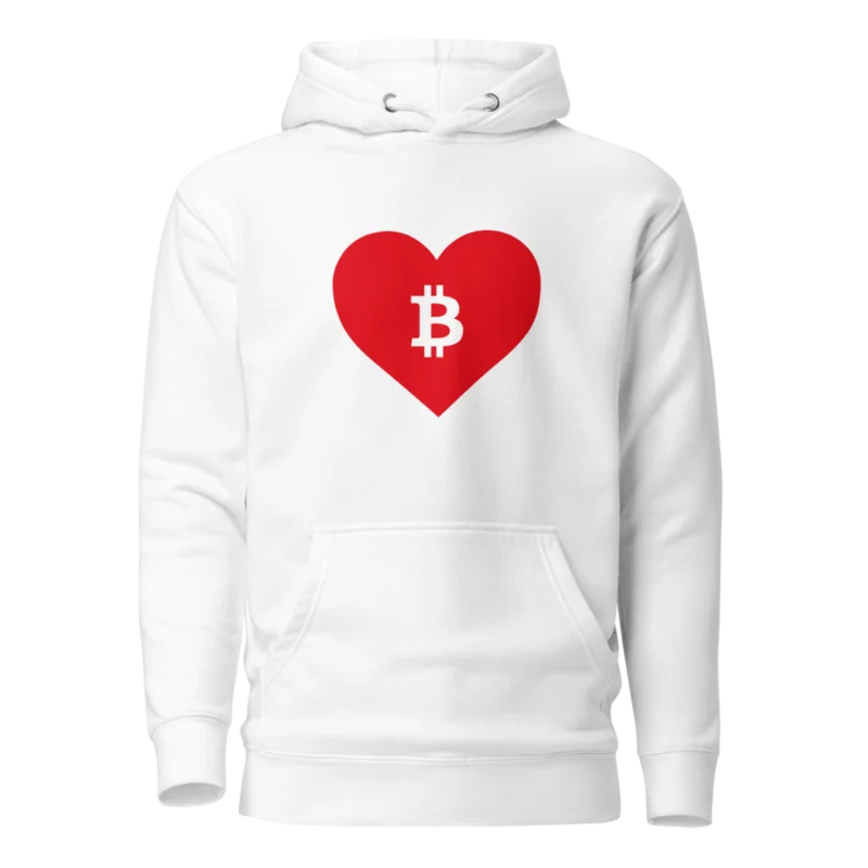 Bitcoin: Red Heart Hoodie