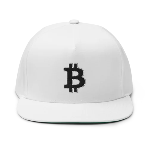 Bitcoin: Thick Outline Logo Snapback Hat