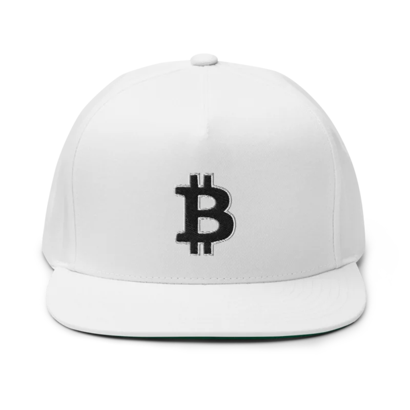 Bitcoin: Thick Outline Logo Snapback Hat