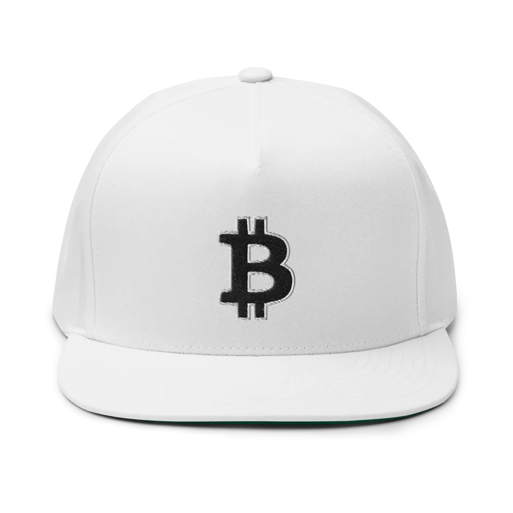 Bitcoin: Thick Outline Logo Snapback Hat - Image 2