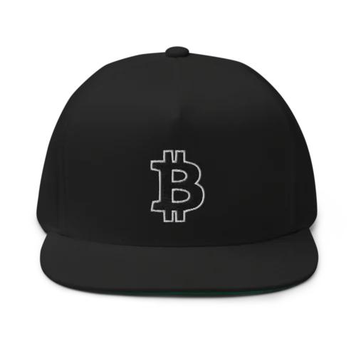 Bitcoin: Thick Outline Logo Snapback Hat