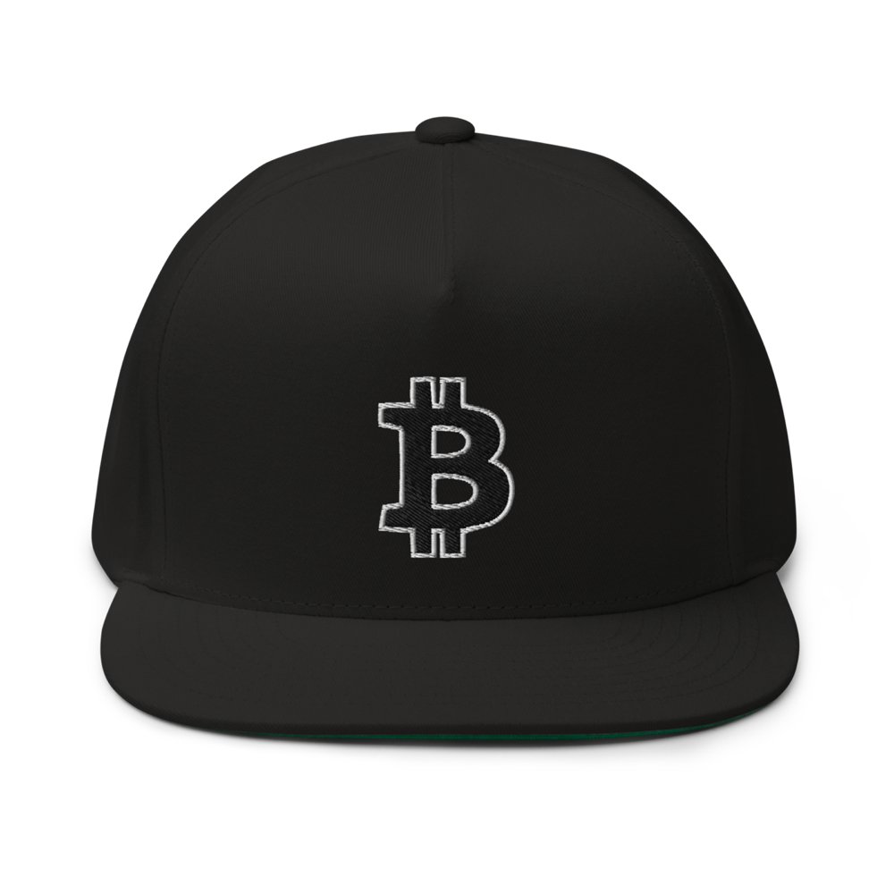 Bitcoin: Thick Outline Logo Snapback Hat