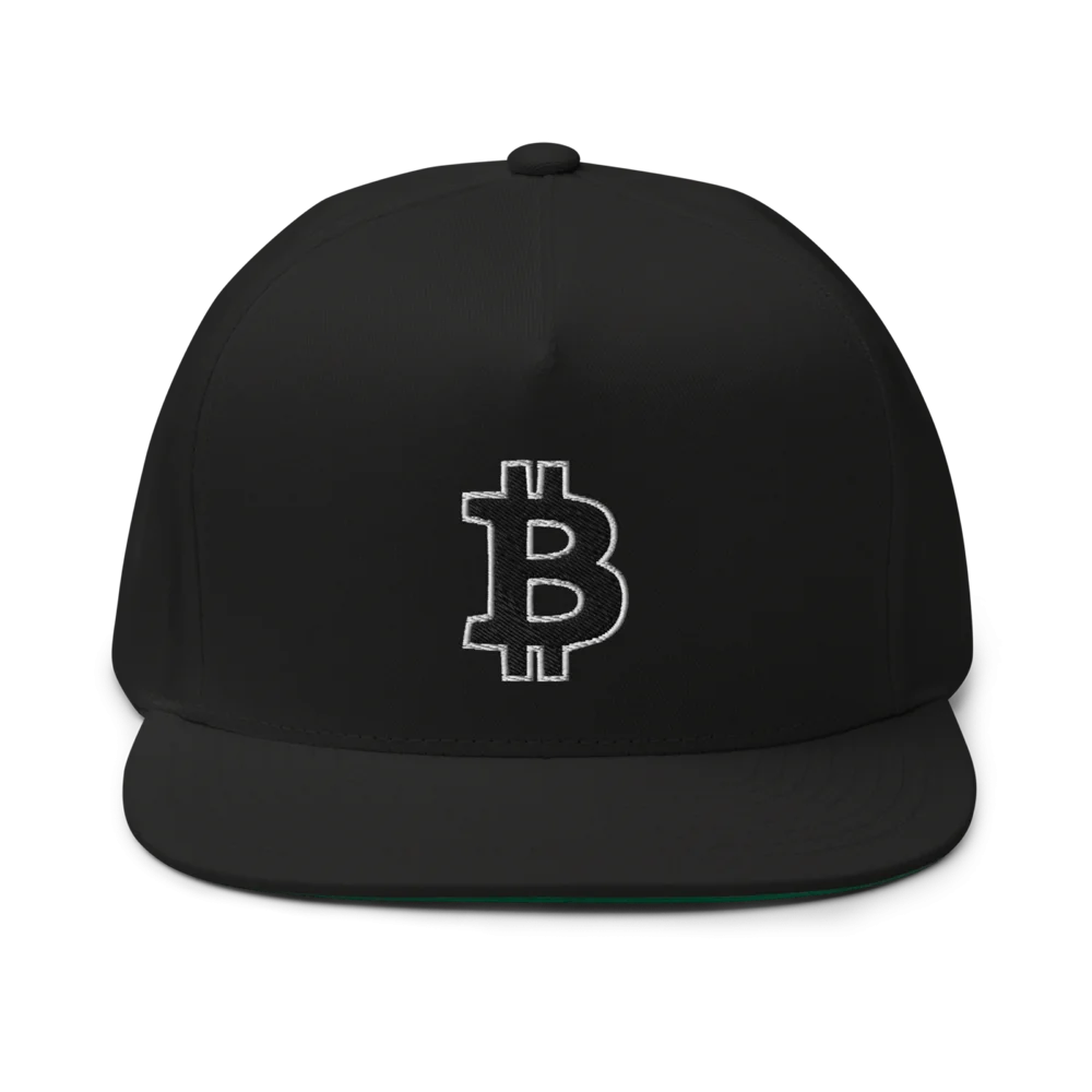 Bitcoin: Thick Outline Logo Snapback Hat