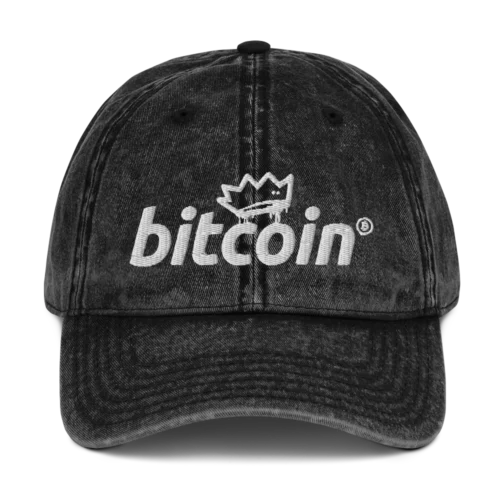 Bitcoin Vintage Baseball Cap
