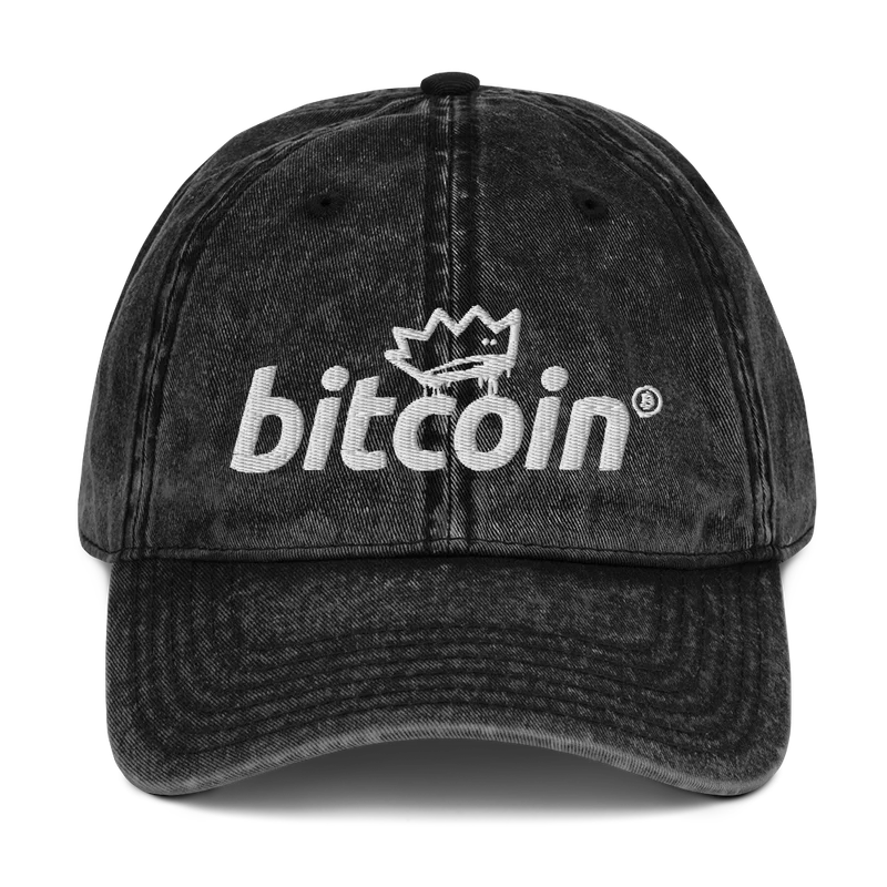Bitcoin Vintage Baseball Cap