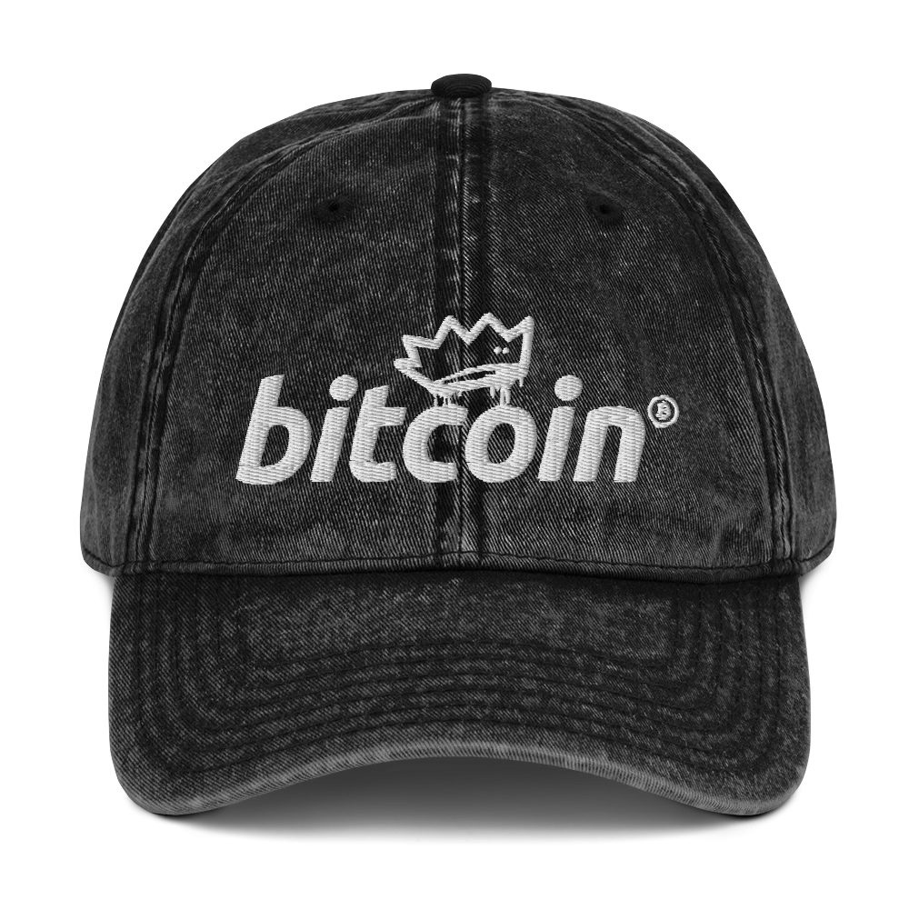 Bitcoin Vintage Baseball Cap