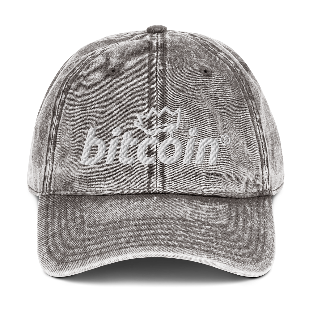 Bitcoin Vintage Baseball Cap