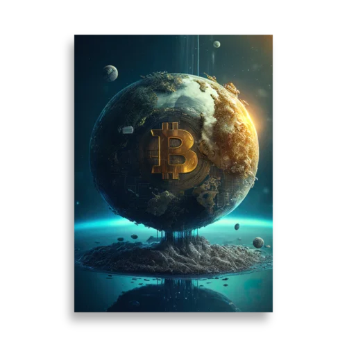 Bitcoin World Poster